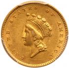 1854 $1 Gold Indian PCGS AU58