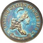 1869 Pattern Half Dollar. Silver, reeded edge. Judd-742. Pollock-823