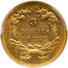 1876 $3 Gold - 2