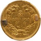 1854-O $3 Gold - 2