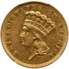 1854-O $3 Gold