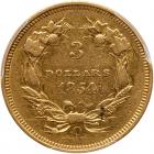 1854-O $3 Gold - 2