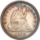 1858 Liberty Seated 25C PCGS MS65