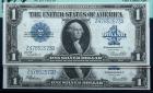 1923, $1 Silver Certificates. Changeover Pair