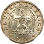 Germany. 3 Reichsmark, 1931-D NGC MS66