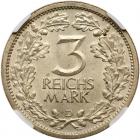 Germany. 3 Reichsmark, 1931-D NGC MS66 - 2