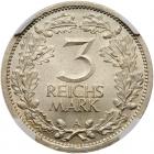 Germany. 3 Reichsmark, 1932-A NGC MS65 - 2