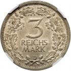 Germany. 3 Reichsmark, 1932-D NGC MS64 - 2