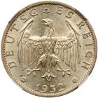 Germany. 3 Reichsmark, 1932-J NGC MS63