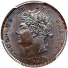 Great Britain. Third Farthing, 1827 NGC MS65 BR