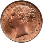 Great Britain. Farthing, 1853 PCGS MS64 RB