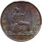 Great Britain. Halfpenny, 1873 PCGS MS64 BR - 2