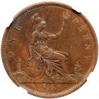 Great Britain. Penny, 1869 NGC AU53 BR - 2