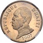 Haiti. 50 Centimes, 1907 NGC Proof 64