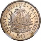 Haiti. 50 Centimes, 1907 NGC Proof 64 - 2