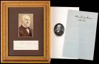 Adams, John Quincy and Charles Francis Adams, His Grandson--Rare J.Q. Adams Full Signature and Date, 42 Days Before His Death