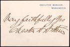 Arthur, Chester A. - Signed Executive Mansion Card