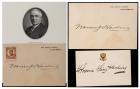 Harding, Warren G. -- White House Card Signed as President, and Florence Kling Harding