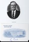 Bush, George H.W. - White House Card Signed