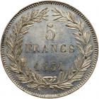 WITHDRAWN - France. Pattern 5 Francs, 1831 PCGS Specimen 62 - 2