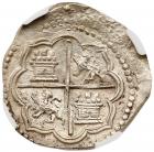 Peru. 2 Reales, ND (1577-88)-P D NGC AU50 - 2