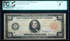 1914, $20 Federal Reserve Note. Red Seal, Boston. PCGS Very Good 8 Apparent