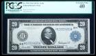 1914, $20 Federal Reserve Note. St. Louis. PCGS Extremely Fine 40