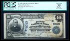 1902, $10 National Bank Note. The First NB, Hancock, NY. Charter #8613. PCGS Very Fine 35 Apparent