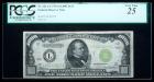 1934, $1000 Federal Reserve Note. Light Green Seal. PCGS Very Fine 25 Apparent