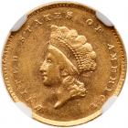 1855-C $1 Gold Indian NGC MS61