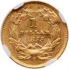 1855-C $1 Gold Indian NGC MS61 - 2