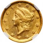 1853-D $1 Gold Liberty NGC MS63