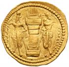 Sasanian Kingdom. Varhran II. Gold Dinar (7.41 g), AD 276-293 EF - 2