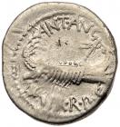 Mark Antony. Silver Denarius (3.09 g), 32-31 BC VF - 2