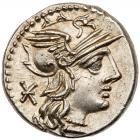 P. Maenius Antiaticus M.f. Silver Denarius (3.94 g), 132 BC Superb Mint State