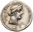 C. Annius T.f. T.n., with L. Fabius L.f. Hispaniensis. Silver Denarius (3.93 g), 82-81 BC