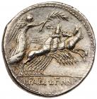 C. Annius T.f. T.n., with L. Fabius L.f. Hispaniensis. Silver Denarius (3.93 g), 82-81 BC - 2