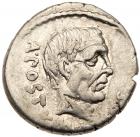 Albinus Bruti f. Silver Denarius (3.92 g), 48 BC VF