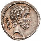 Q. Servilius Caepio Brutus. Silver Denarius (3.55 g), 54 BC Superb EF - 2