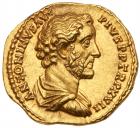 Antoninus Pius. Gold Aureus (7.38 g), AD 138-161 Nearly Mint State