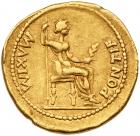 Tiberius. Gold Aureus (7.64 g), AD 14-37 Choice VF - 2