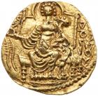 Kushan Empire. Shaka I. Gold Dinar (7.84 g), ca. AD 325-345 Choice VF