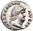 Nero, AD 54-68. Silver Denarius (3.41g) EF