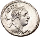 Faustus Cornelius Sulla. Silver Denarius (3.59g), 56 BC Superb EF