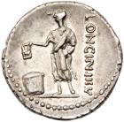 L. Cassius Longinus. Silver denarius (3.85g), 60 BC Superb EF - 2