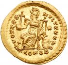 Roman Empire. Theodosius II, 402-450 AD. Gold Solidus (4.48g) Mint State - 2