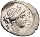 Faustus Cornelius Sulla. Silver Denarius (3.76g), 56 BC About EF