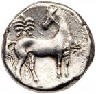 Carthaginians in North Africa, ca. 300 BC. Silver shekel (7.49g) - 2