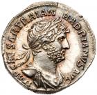 Hadrian, AD 117-138. Silver Denarius (3.44g) Mint State