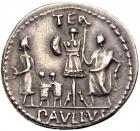 L. Aemilius Lepidus Paullus. Silver Denarius (3.93g), 62 BC. Nearly Mint State - 2